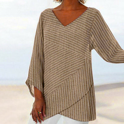 Kairi™ | Striped Long Sleeve Blouse