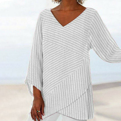 Kairi™ | Striped Long Sleeve Blouse