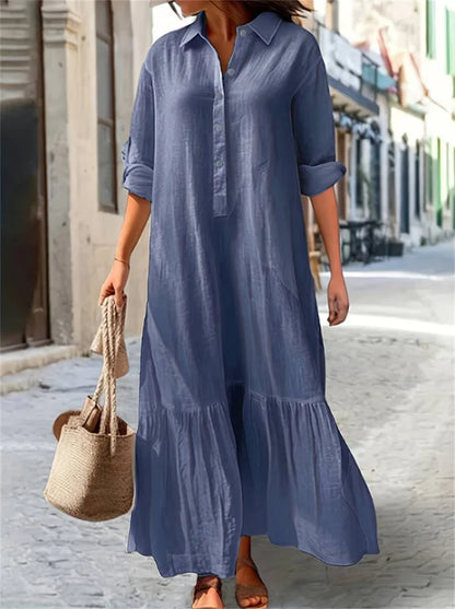 Olga™ | Comfortable Cotton Linen Dress