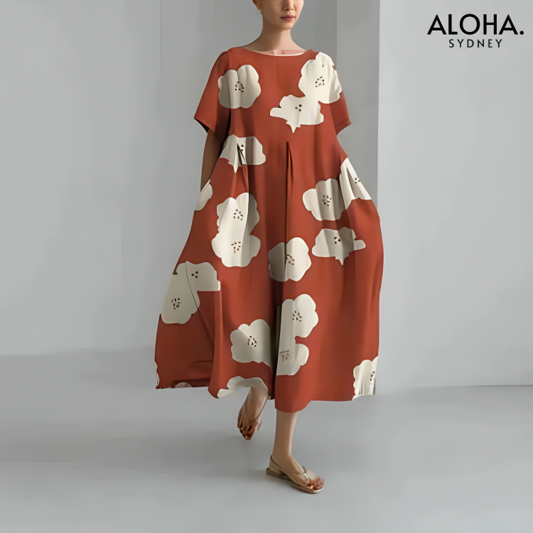 Alena™ | Elegant Women's Print Dress