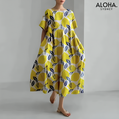 Alena™ | Elegant Women's Print Dress