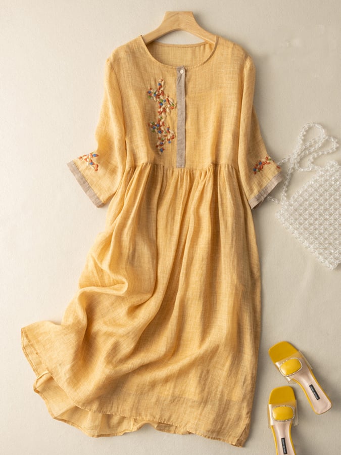 Jane™ | Ethnic Cotton Dress