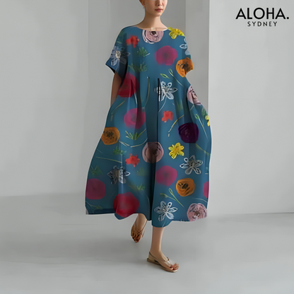 Alena™ | Elegant Women's Print Dress