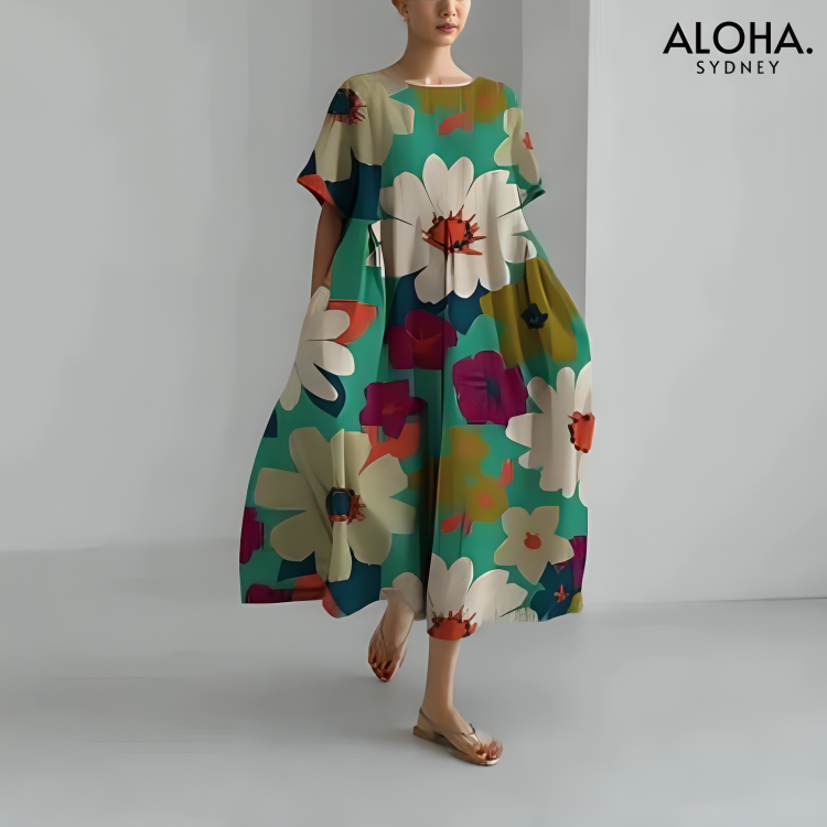 Alena™ | Elegant Women's Print Dress