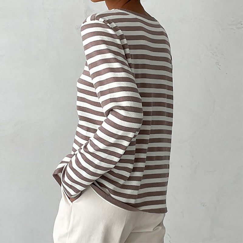 Vicky™ | Striped Long Sleeve Shirt