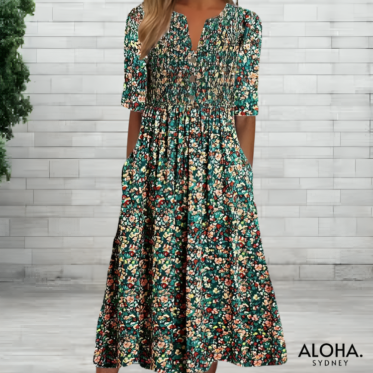 Phoebe™ | Floral Vintage Dress