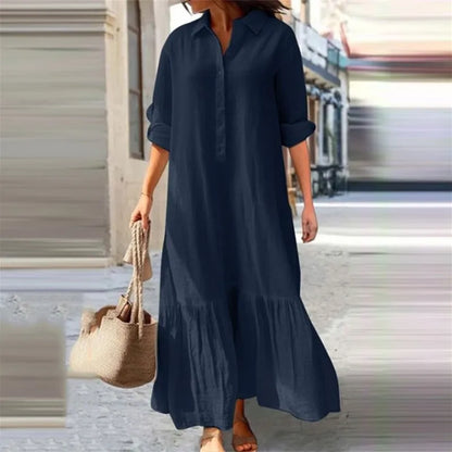 Olga™ | Comfortable Cotton Linen Dress