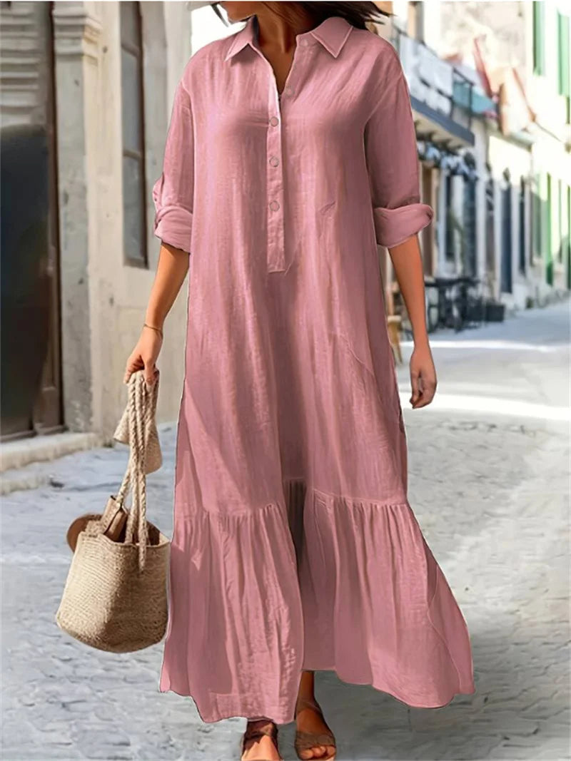 Olga™ | Comfortable Cotton Linen Dress