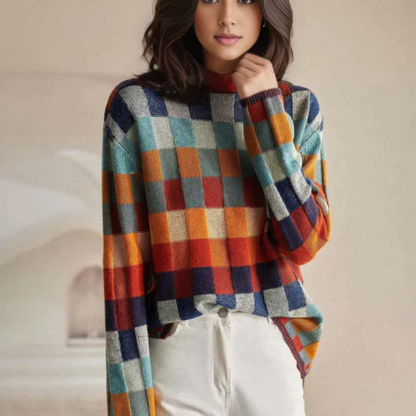 Mindy™ |  Luxury Plaid Sweater