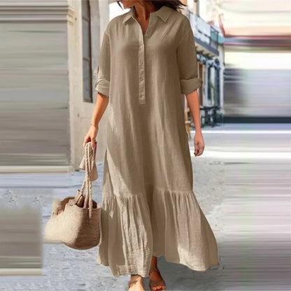 Olga™ | Comfortable Cotton Linen Dress